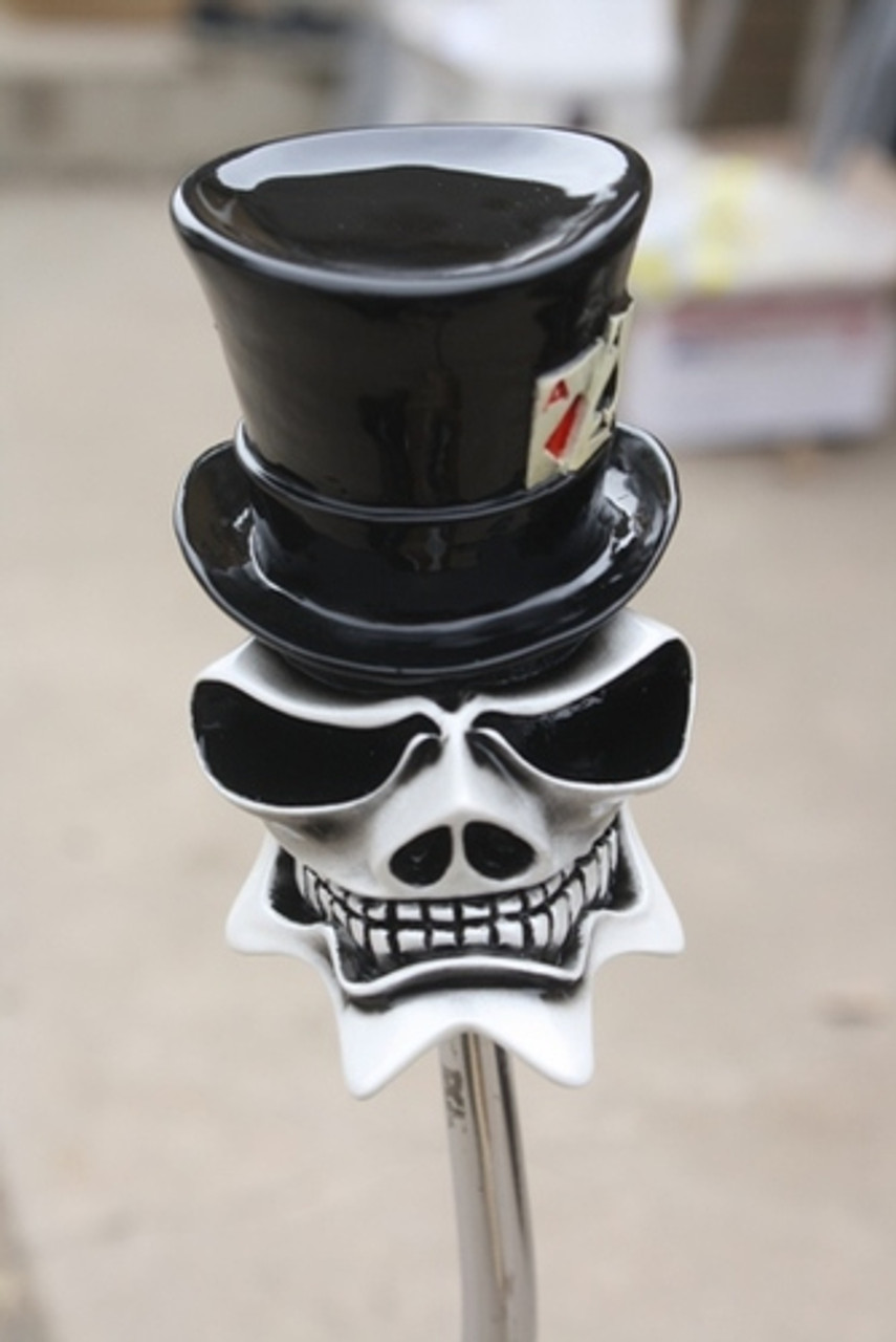 McPhail "Top Hat" Gambling Ghost Skull Shift Knob HouseOspeed Hot